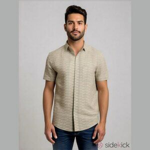 CPO Provisions Short Sleeve Button Up Size Large